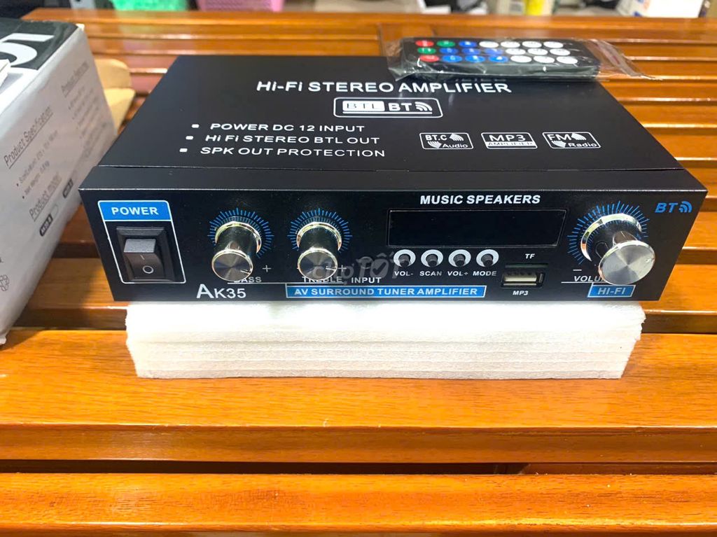 Amply AK35 Đen Bluetooth FM. Mua bán Tivi, Âm thanh tại Quận 3 Tp Hồ Chí Minh được đăng bởi TÙNG GIA PHÁT hình 1