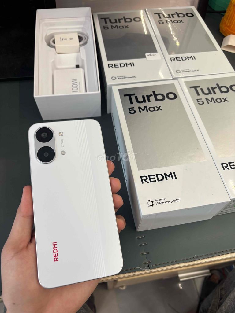 Xiaomi Redmi Turbo 5 Max Trắng 256GB New Seal.. Mua bán Điện thoại tại Thành phố Mỹ Tho Tiền Giang được đăng bởi Phước Lộc Mobile Mỹ Tho hình 1