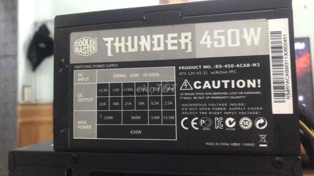 Nguồn COOLERMASTER thunder 450w