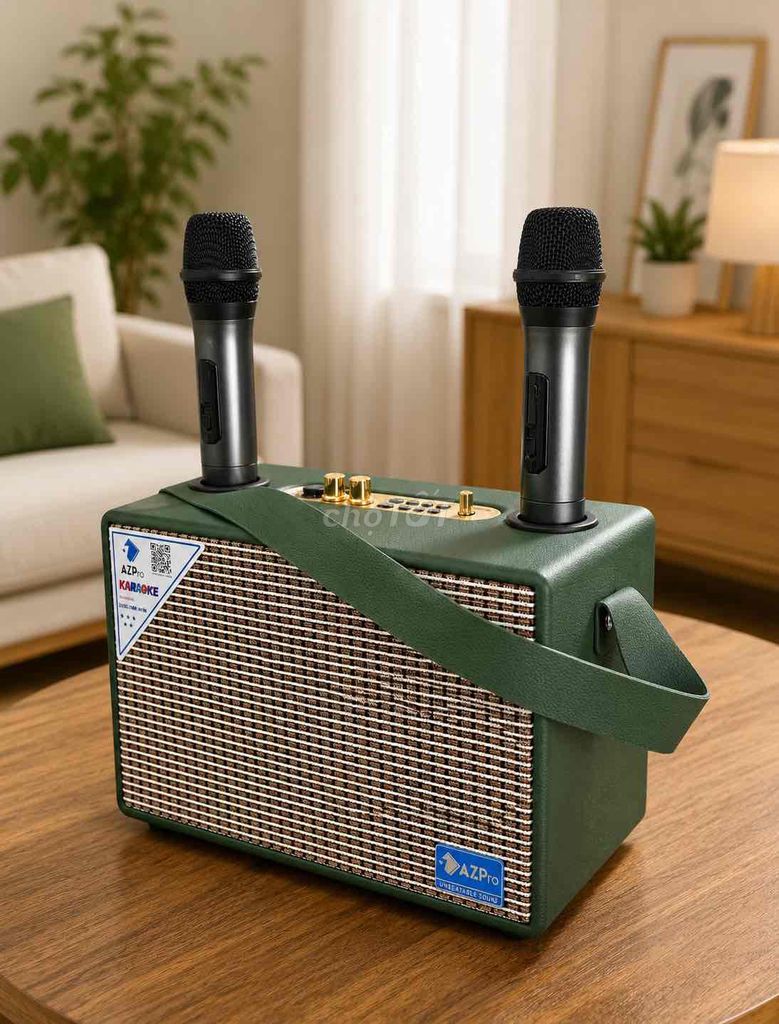 Loa karaoke mini SG06 Xanh Da 15cm 2 micro. Mua bán Tivi, Âm thanh tại Quận Tân Bình Tp Hồ Chí Minh được đăng bởi Nhi Nguyen hình 1