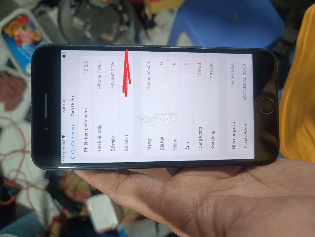 Apple iPhone 7 Plus 128GB Đen Đã dùng. Mua bán Điện thoại tại Thành phố Thủ Đức Tp Hồ Chí Minh được đăng bởi v hung cuong  hình 1