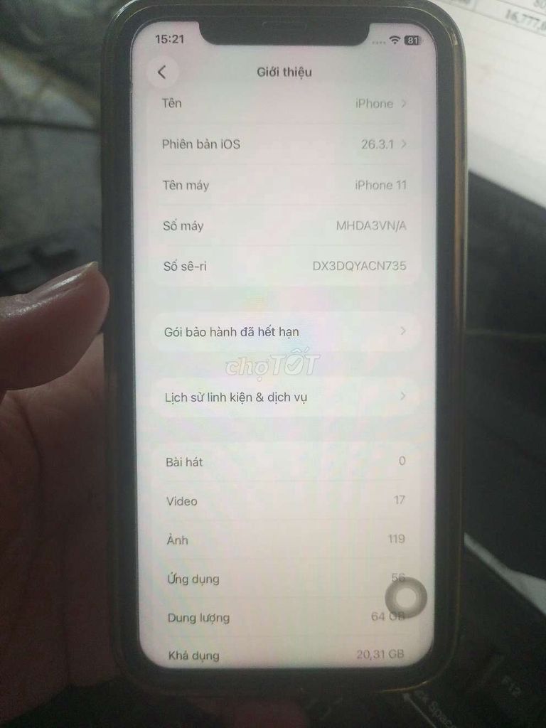 IPhone 11 màu đen. Mua bán Điện thoại tại Thành phố Huế Thừa Thiên Huế được đăng bởi Nguyen Ngoc Y Nhi hình 1