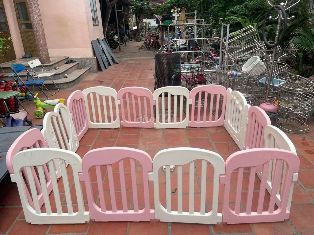 Quây cũi trẻ em Nhựa 1m8. Mua bán Mẹ và bé tại Huyện Sóc Sơn Hà Nội được đăng bởi thao shiper hình 1