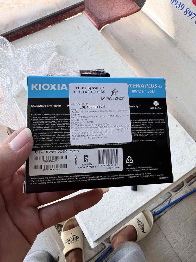 Ổ cứng SSD Kioxia Exceria Plus G3 1TB. Mua bán Linh kiện (RAM, Card...) tại Huyện Phụng Hiệp Hậu Giang được đăng bởi Trần Trung Tín hình 1