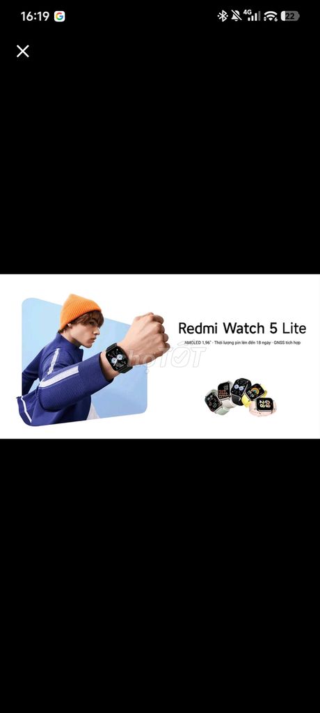 Xiaomi Redmi Watch 5 Lite AMOLED 1.96 inch. Mua bán Thiết bị đeo thông minh tại Thành phố Dĩ An Bình Dương được đăng bởi trần minh hiếu hình 1