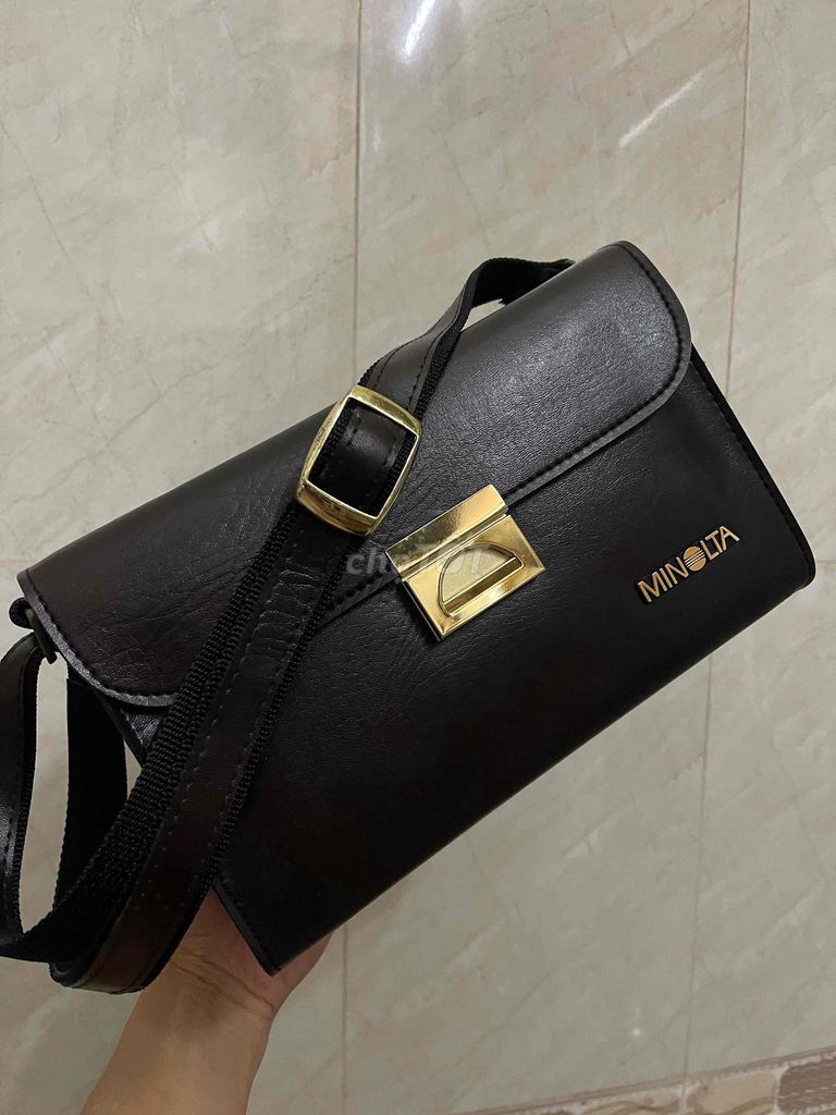 Túi đựng máy ảnh Minolta Da Đen Mới Nhật. Mua bán Túi xách tại Thành phố Huế Thừa Thiên Huế được đăng bởi A Na hình 1