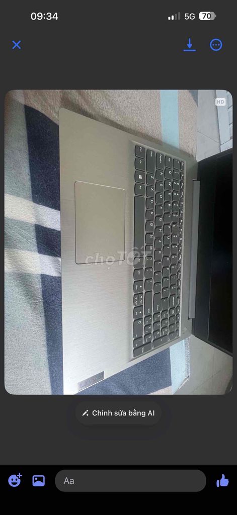 Lenovo i3 Gen 10 8GB Bạc. Mua bán Laptop tại Huyện Hòa Vang Đà Nẵng được đăng bởi vỡ hình 1
