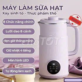 Máy nấu sữa hạt lõi inox 304 mới 100% Gía Chỉ 374k