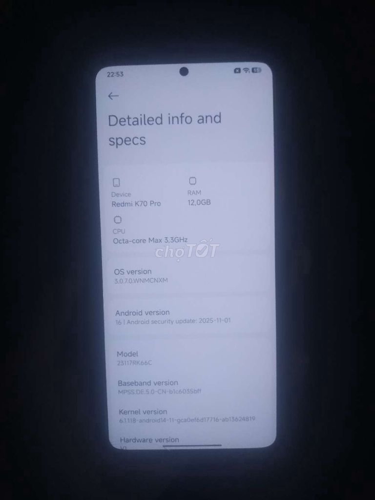 Xiaomi Redmi K70 Pro 12/256GB. Mua bán Điện thoại tại Thành phố Quảng Ngãi Quảng Ngãi được đăng bởi Hoàng hình 1