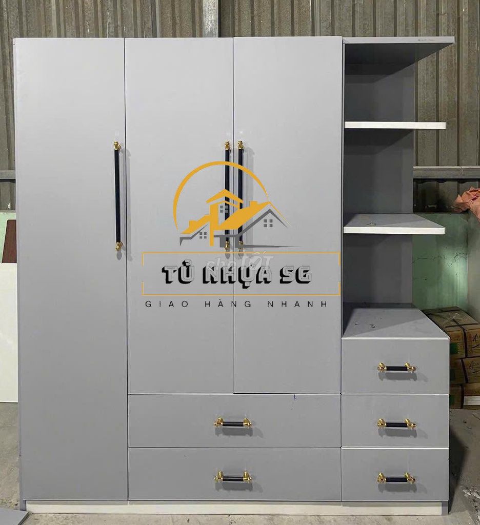 Tủ quần áo Nhựa Đài Loan 1m8x1m45x45cm Mới. Mua bán Tủ, kệ gia đình tại Quận Tân Bình Tp Hồ Chí Minh được đăng bởi Nội thất giá xưởng hình 1