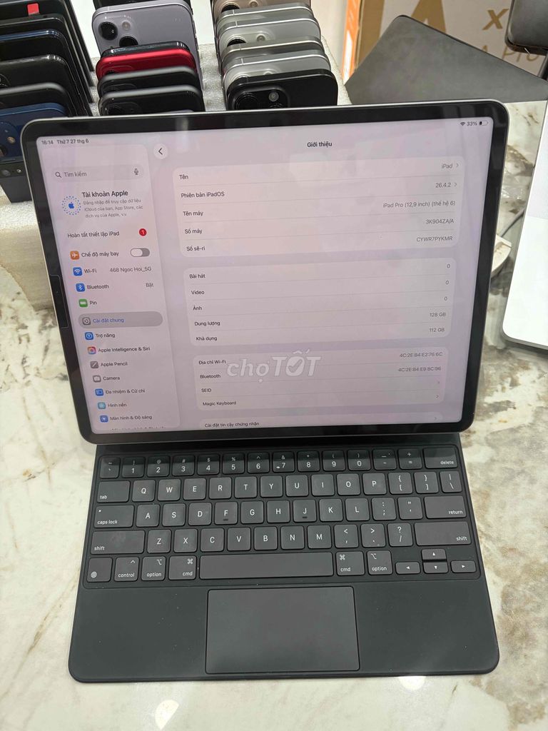 Apple iPad Pro M2 12.9 inch Wifi Xám 85%. Mua bán Máy tính bảng tại Huyện Thanh Trì Hà Nội được đăng bởi Đoàn Xuân Tùng hình 1