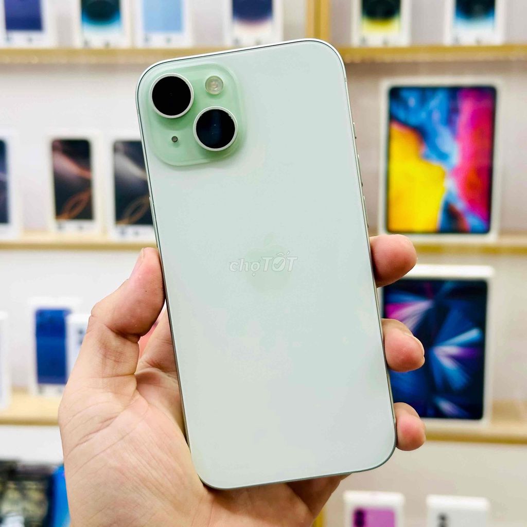 🍎15 XANH GREEN 128GB VN/A ĐẸP99% NGUYÊN ZIN PIN88%. Mua bán Điện thoại tại Quận Ninh Kiều Cần Thơ được đăng bởi Nghĩa Trần Mobile hình 1