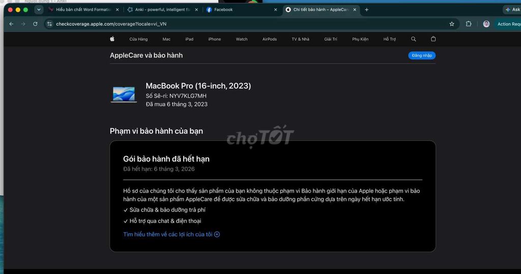 Apple MacBook Pro M2 Pro 16GB/512GB 16 inch L. Mua bán Laptop tại Thành phố Thủ Đức Tp Hồ Chí Minh được đăng bởi Tuấn hình 1