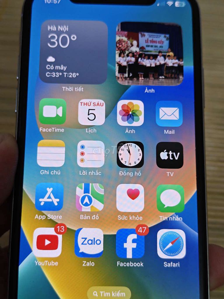 Apple iPhone X 256GB Bạc Đã sử dụng. Mua bán Điện thoại tại Quận Cái Răng Cần Thơ được đăng bởi Lam Khang hình 1