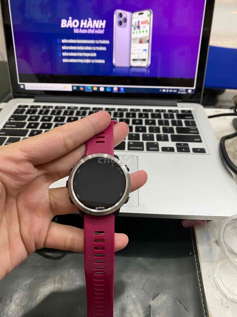 Garmin Forerunner 645 Music Hồng Đã qua sử dụng. Mua bán Thiết bị đeo thông minh tại Quận 3 Tp Hồ Chí Minh được đăng bởi Tuấn Nguyễn hình 1