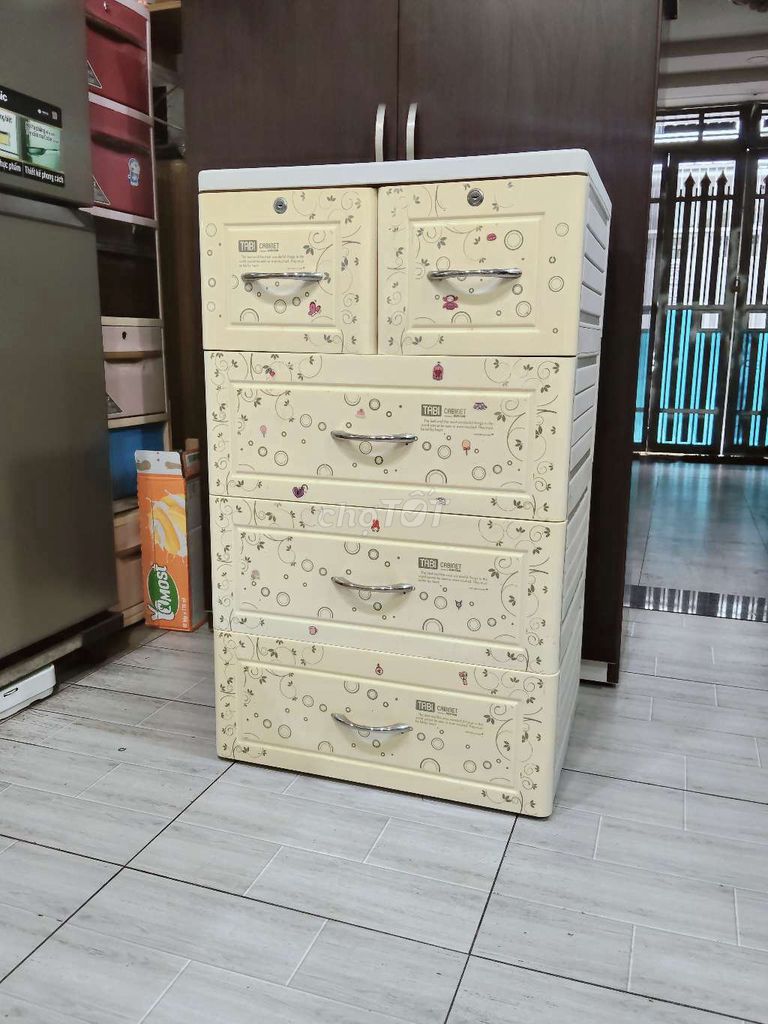 Tủ nhựa Duy Tân màu Kem 60x100x50cm. Mua bán Tủ, kệ gia đình tại Quận Tân Phú Tp Hồ Chí Minh được đăng bởi Trâm Trần hình 1