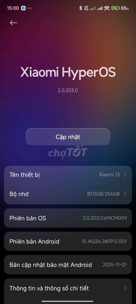 Xiaomi 13 256GB. Mua bán Điện thoại tại Huyện Tân Trụ Long An được đăng bởi Tính Đỗ hình 1