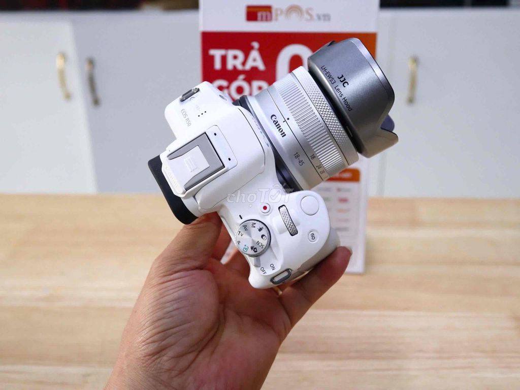 Canon R50 + lens15-45stm Body ,lens trắng đẹp keng