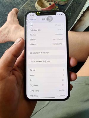 iPhone 12 64GB Đen 100%