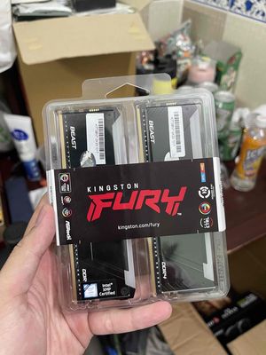 Cặp Ram Kingston Fury Beast 8GB 3200 DDR4 RGB