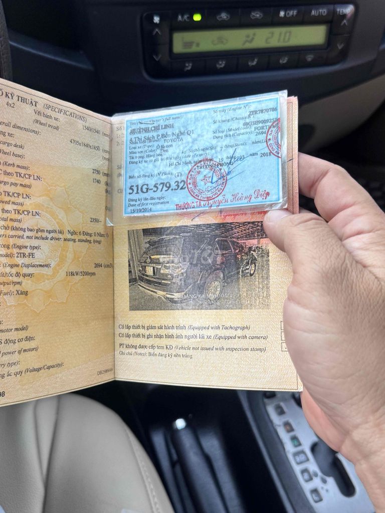 Toyota Fortuner 2014 2.7V 4x4 - 100000 km. Mua bán Ô tô tại Quận 12 Tp Hồ Chí Minh được đăng bởi Tân hình 15