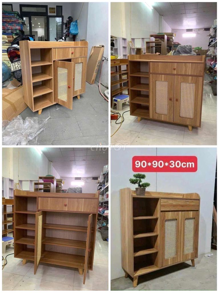 Tủ giày dép gỗ công nghiệp 90cm. Mua bán Tủ, kệ gia đình tại Quận Cẩm Lệ Đà Nẵng được đăng bởi Tuấn Cao NT Decor  hình 1