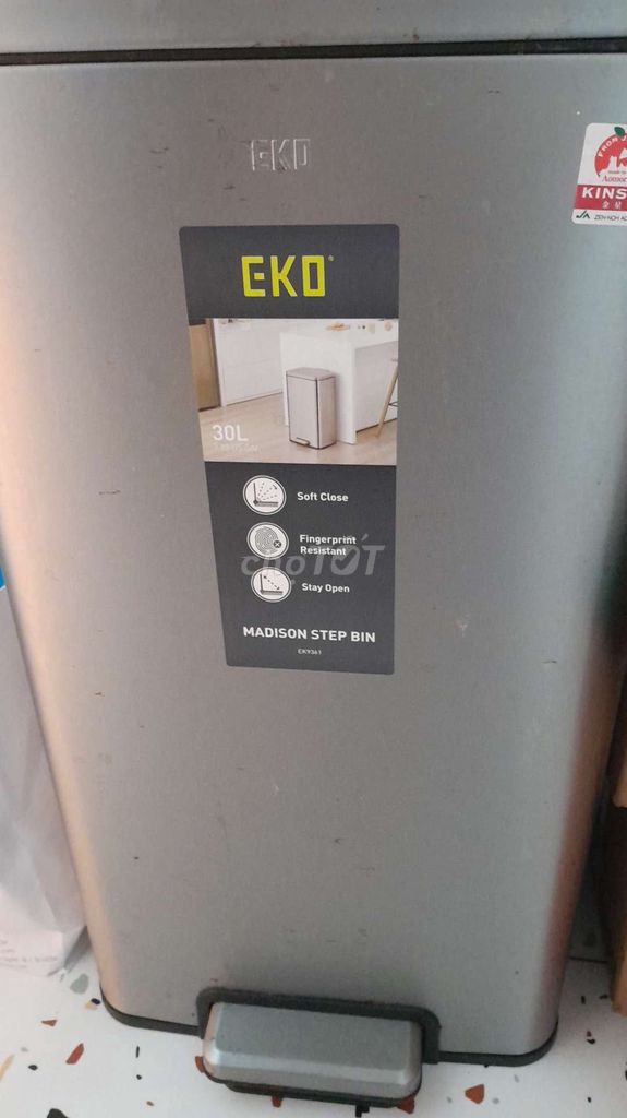 Thùng rác EKO EK9361 30L Xám chống vân tay. Mua bán Nội thất, đồ gia dụng khác tại Quận 7 Tp Hồ Chí Minh được đăng bởi Mai hình 1