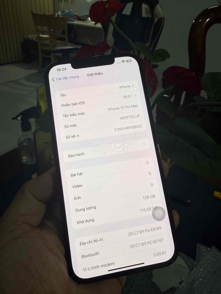 Apple iPhone 12 Pro Max 128GB Xanh Quốc tế Mỹ 99%. Mua bán Điện thoại tại Thành phố Biên Hòa Đồng Nai được đăng bởi thanh hình 1