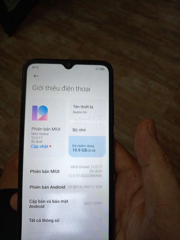 Xiaomi Redmi 9A 32GB Đen. Mua bán Điện thoại tại Huyện Thanh Oai Hà Nội được đăng bởi Manh Huong hình 1
