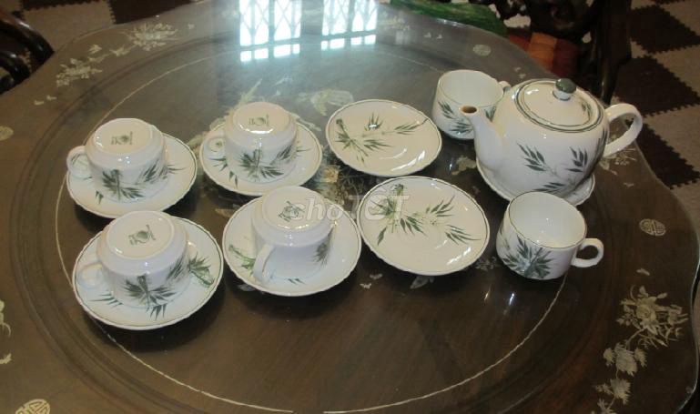 Bộ ấm chén sứ Bát Tràng. Mua bán Nội thất, đồ gia dụng khác tại Quận Hai Bà Trưng Hà Nội được đăng bởi Mi Chu hình 1