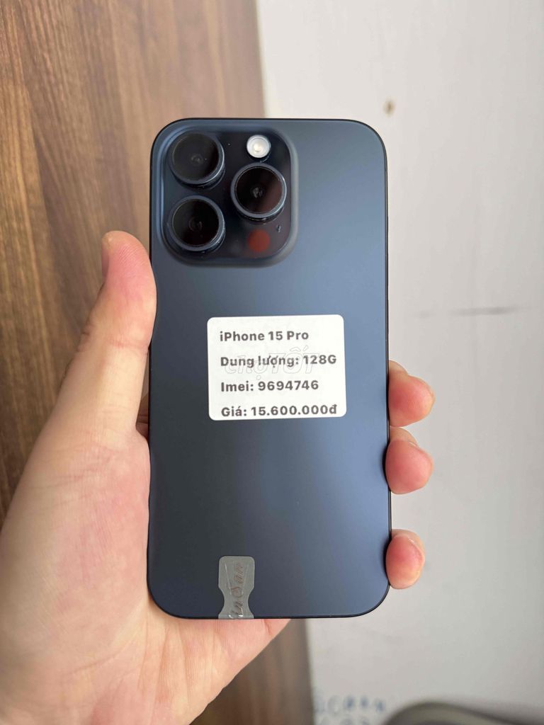 iPhone 15 Pro 128GB Xanh Titan máy đẹp keng. Mua bán Điện thoại tại Thành phố Buôn Ma Thuột Đắk Lắk được đăng bởi Nguyễn Hoàng hình 1
