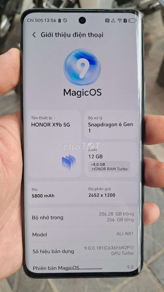 Honor X9b 5G 256GB Xám. Mua bán Điện thoại tại Quận Hai Bà Trưng Hà Nội được đăng bởi bùi hữu liêm  hình 1