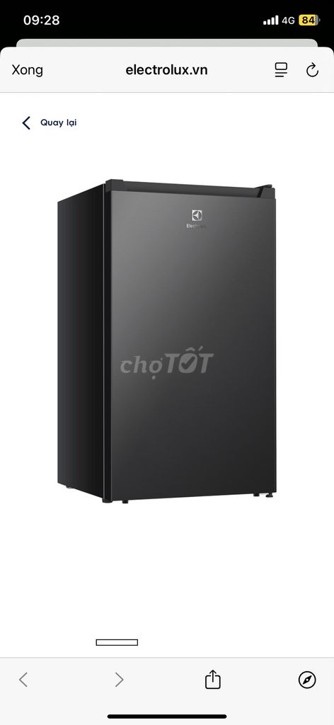 Tủ lạnh Electrolux 94L 1 cánh Đen. Mua bán Tủ lạnh tại Quận 7 Tp Hồ Chí Minh được đăng bởi Nguyễn Hải Thịnh hình 1