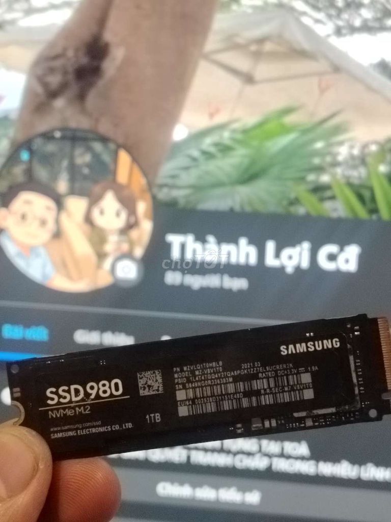 Ssd nvme 1T Samsung 980. Mua bán Linh kiện (RAM, Card...) tại Thành phố Châu Đốc An Giang được đăng bởi Đỗ Thành Lợi hình 1