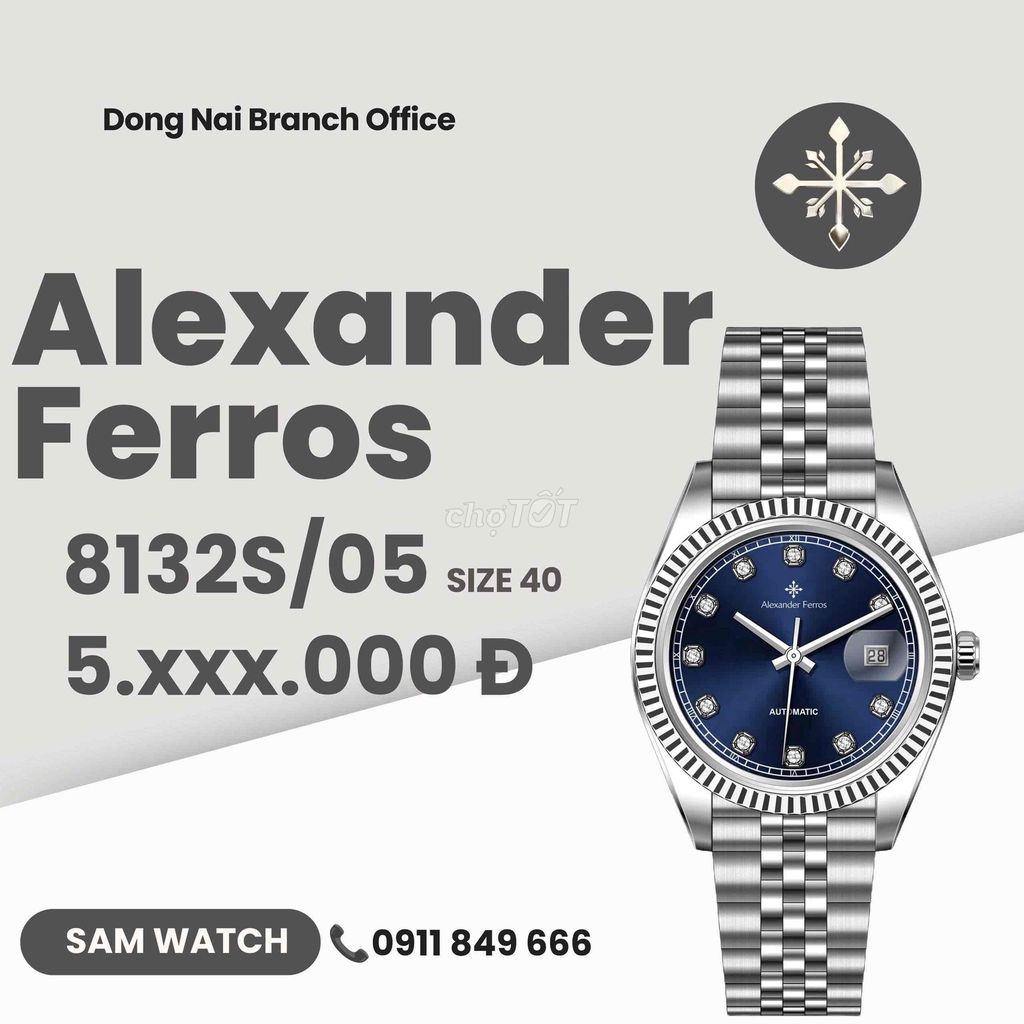 Alexander Ferros 8132S/05. Mua bán Đồng hồ tại Thành phố Biên Hòa Đồng Nai được đăng bởi Sam Watch hình 1