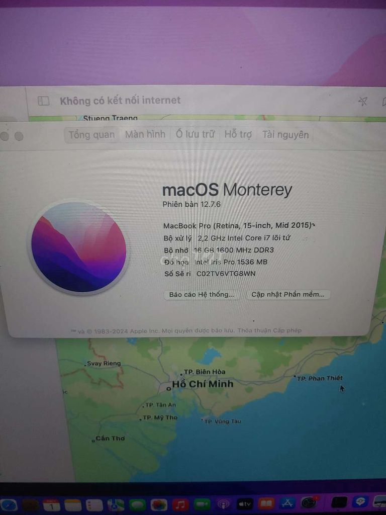 Apple MacBook Pro 2015 i7 16GB. Mua bán Laptop tại Quận 8 Tp Hồ Chí Minh được đăng bởi Van Phat hình 1