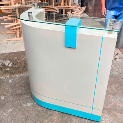 Quầy lễ tân, quầy thu ngân, quầy tiếp tân bo cong. Mua bán Đồ chuyên dụng, Giống nuôi trồng tại Quận Gò Vấp Tp Hồ Chí Minh được đăng bởi Nội Thất Phú Nhàn