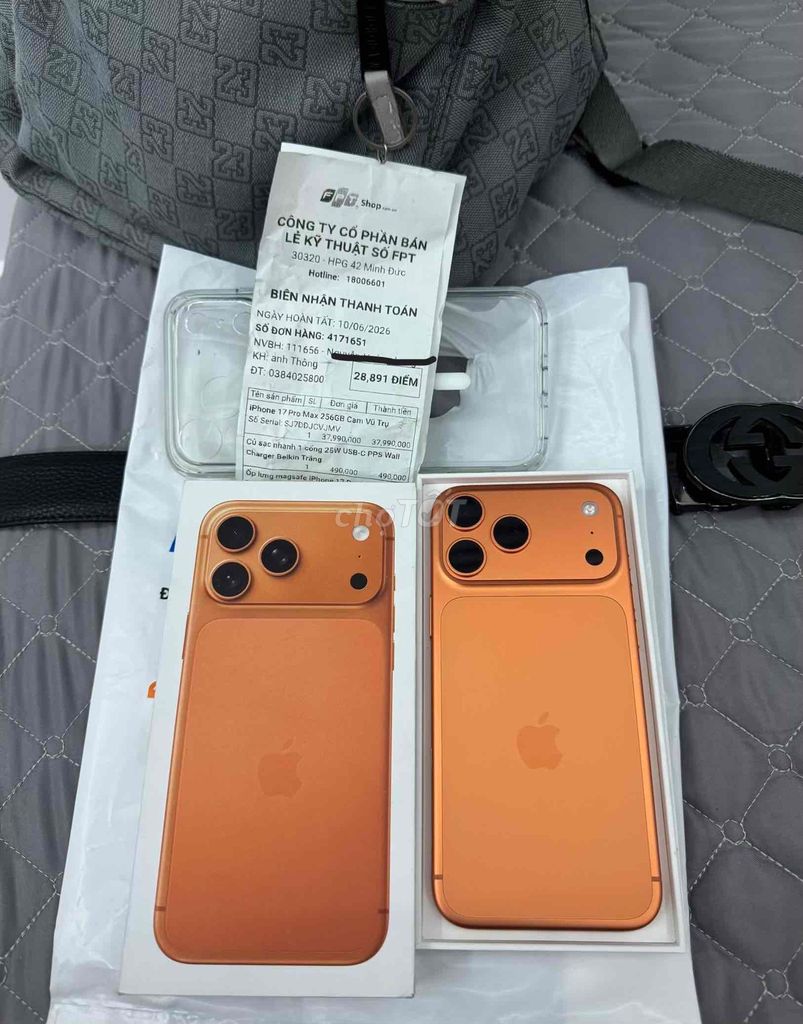 17 ProMax 256GB bản VN/A  Mua tại FTP dc 5 ngày. Mua bán Điện thoại tại Quận Ngô Quyền Hải Phòng được đăng bởi Điện Thoại Hải Phòng  hình 1