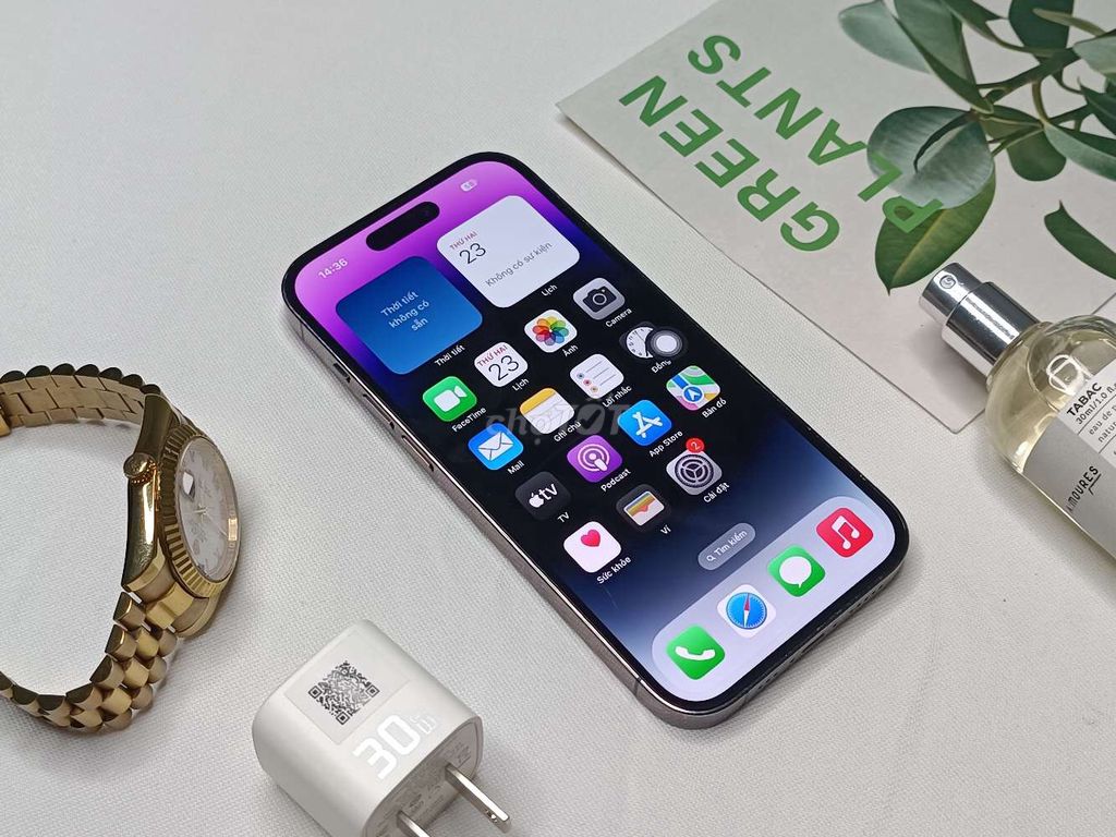 Apple iPhone 14 Pro 128GB Tím. Mua bán Điện thoại tại Thành phố Long Xuyên An Giang được đăng bởi Trung Mobile  hình 1