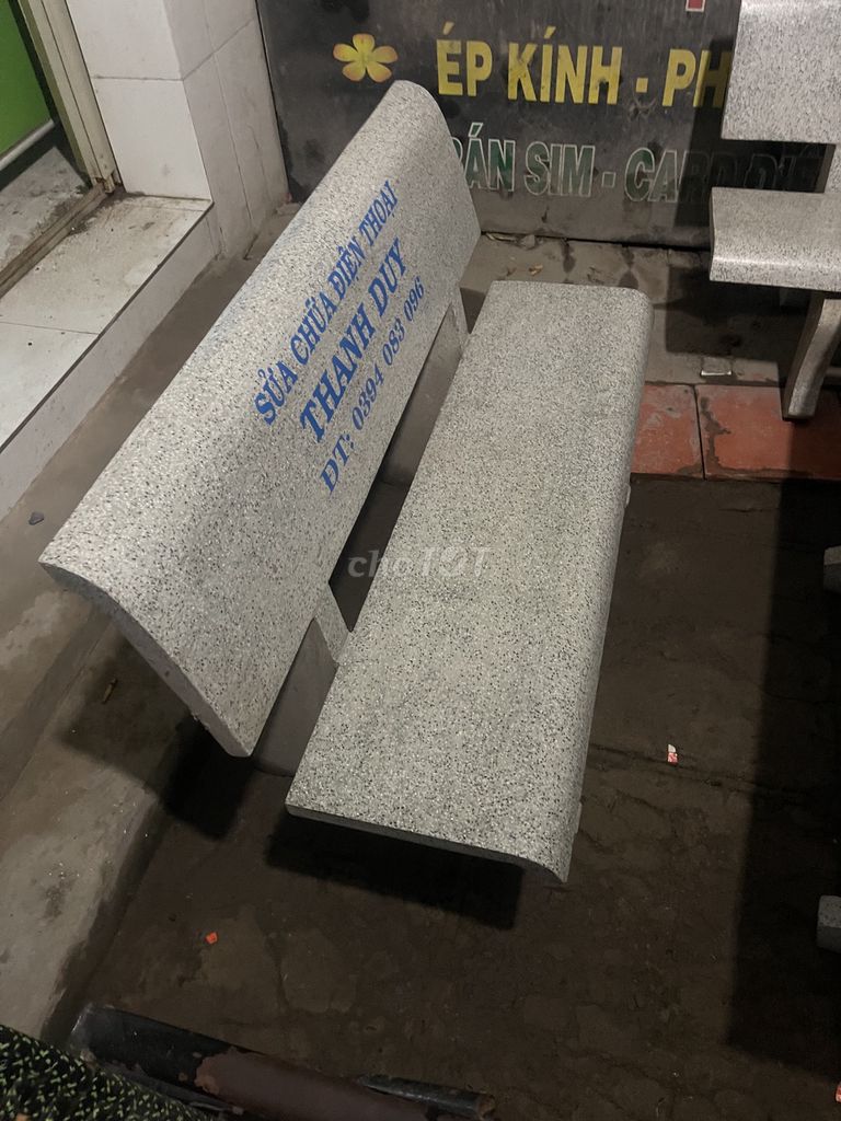 Bộ bàn ghế đá Xám 3 món mới. Mua bán Bàn ghế tại Huyện Nhơn Trạch Đồng Nai được đăng bởi Thanh Duy Gsm hình 1
