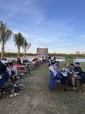Đất rộng 450m2 + 500m2 free mặt sông, giá lâu dài.