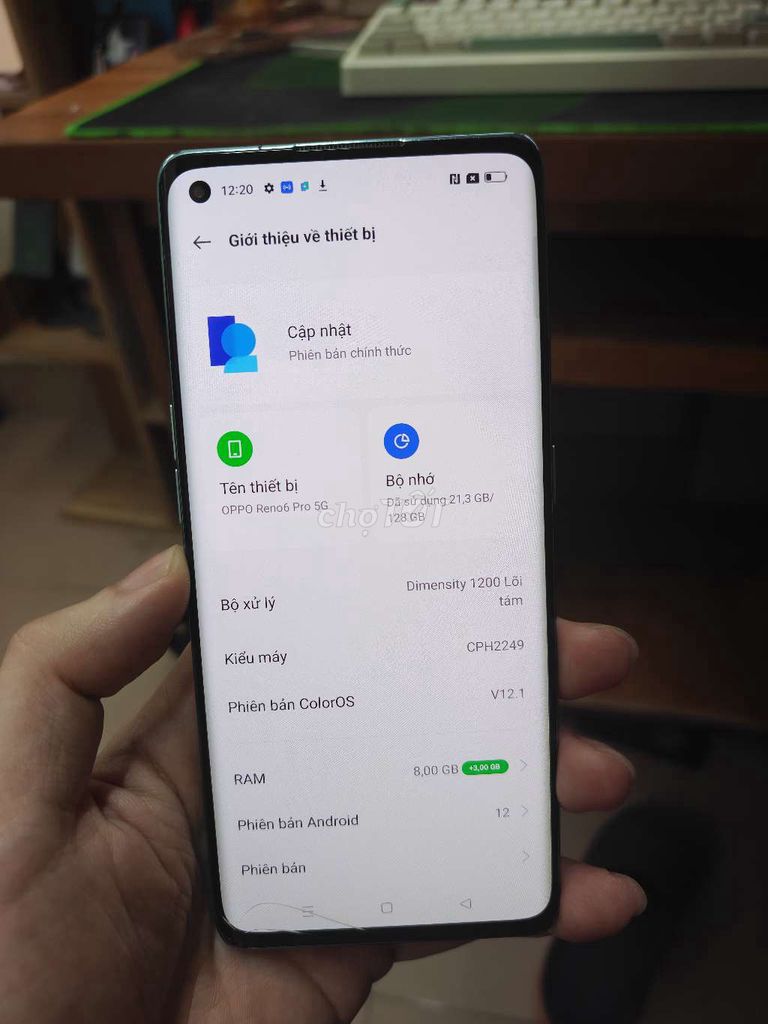 Oppo Reno 6 Pro 5G 128GB Dimensity 1200. Mua bán Điện thoại tại Quận Thanh Xuân Hà Nội được đăng bởi cửa hàng điện thoại giá rẻ hình 1