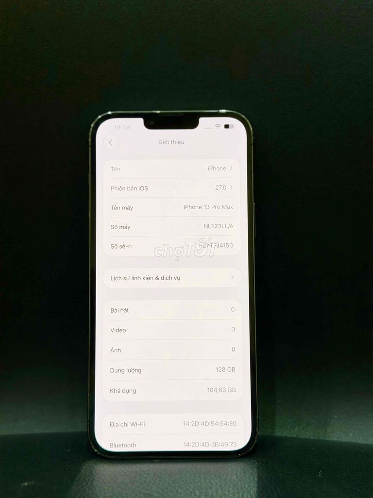 Apple iPhone 13 Pro Max 128GB Xám Mỹ. Mua bán Điện thoại tại Quận Ngũ Hành Sơn Đà Nẵng được đăng bởi terry16 hình 1