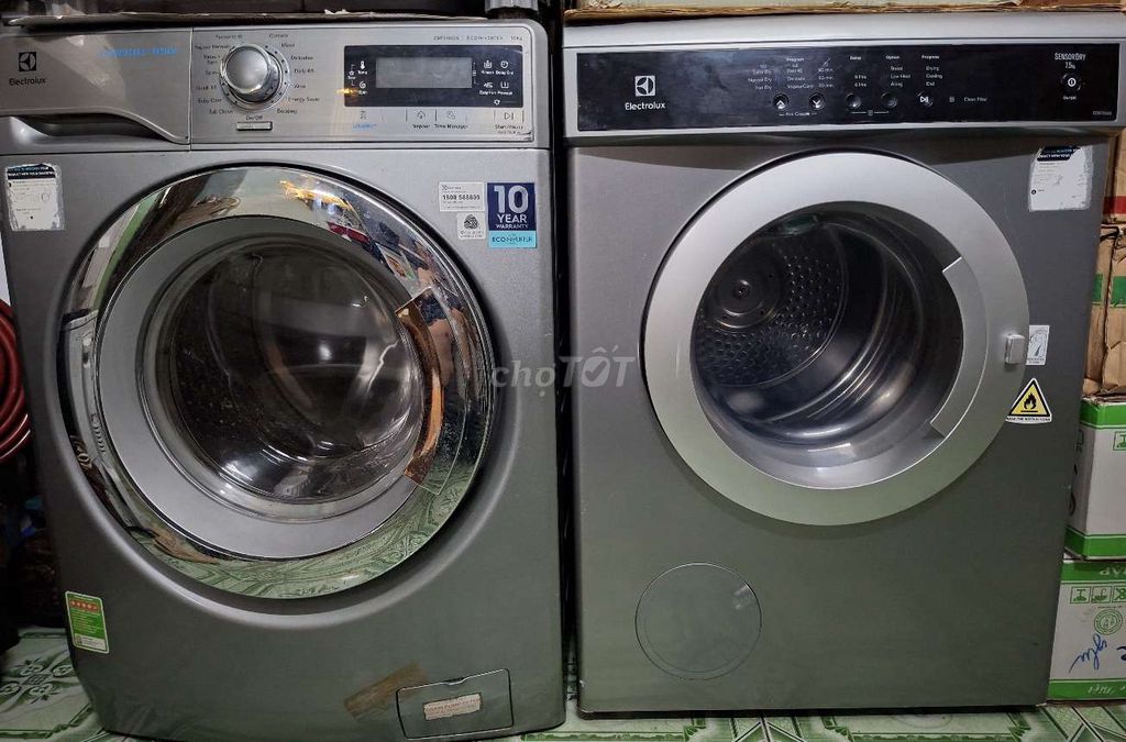 Máy giặt Electrolux 10kg, máy sấy 7,5kg. Mua bán Máy giặt tại Quận Tân Phú Tp Hồ Chí Minh được đăng bởi MINH hình 1