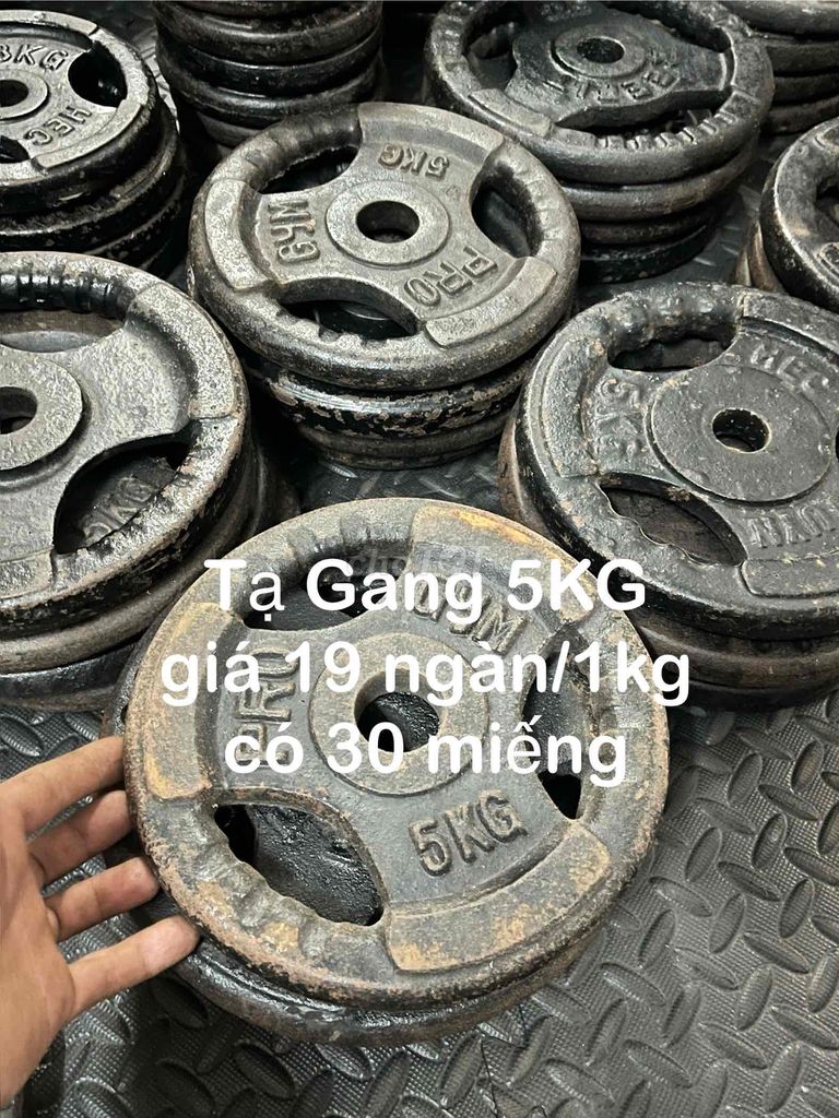 thanh lý tạ gang 18 ngàn/kg