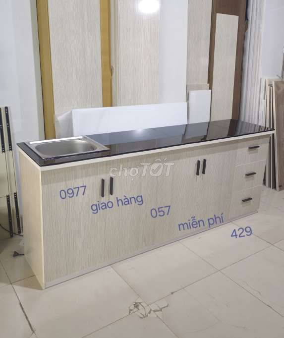 Tủ bếp nhựa 2m03cm.gfd222@