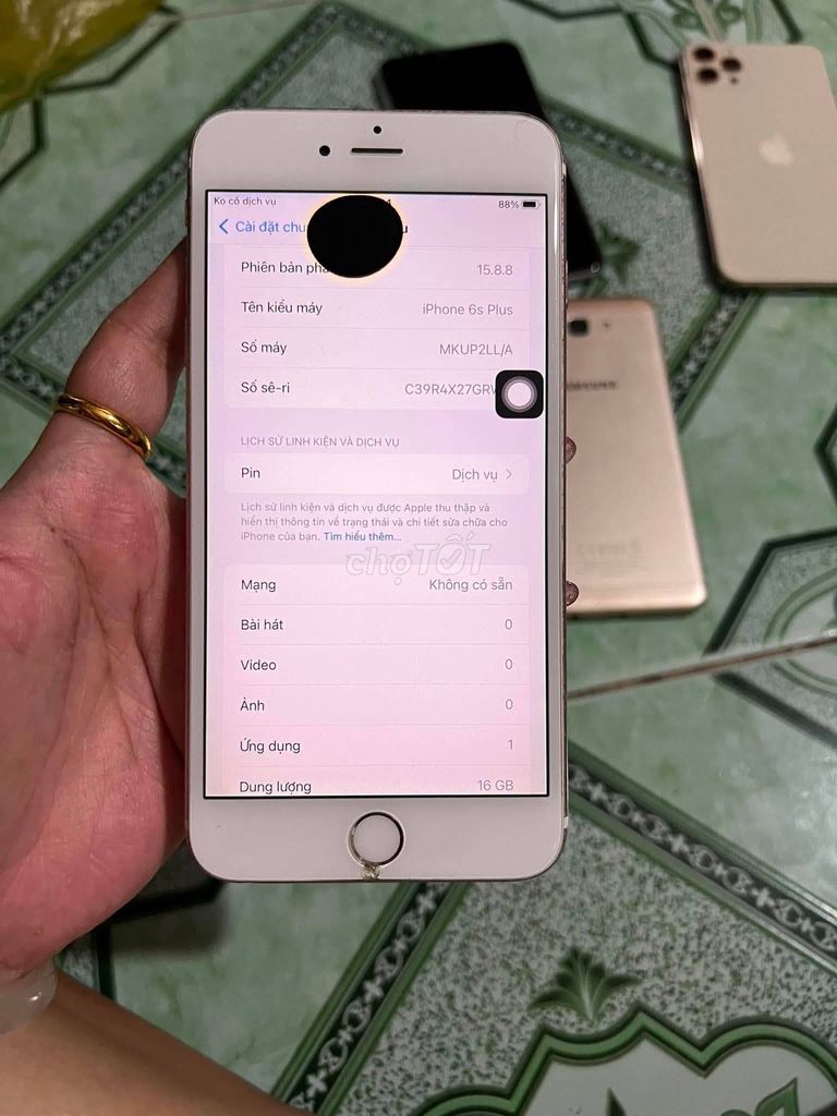 Apple iPhone 6s Plus 16GB Vàng hồng Không dùng SIM. Mua bán Điện thoại tại Quận 10 Tp Hồ Chí Minh được đăng bởi Hội Đồ Điện Tử hình 1