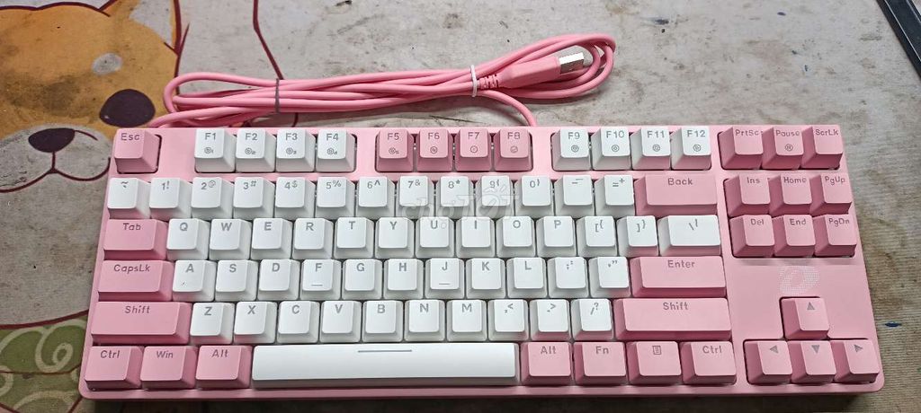 Bàn phím cơ DAREU EK87 Hồng trắng 87 phím. Mua bán Phụ kiện (Màn hình, Chuột...) tại Quận Gò Vấp Tp Hồ Chí Minh được đăng bởi huỳnh ngọc tâm hình 1