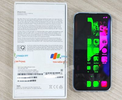 Iphone 13 Mini 256Gb Vietnam, Xanh, lỗi màn hình