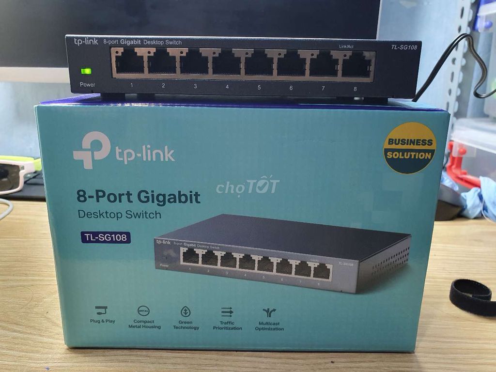 Switch 8 port Giga Tp link. Mua bán Phụ kiện (Màn hình, Chuột...) tại Quận 3 Tp Hồ Chí Minh được đăng bởi Vinh hình 1